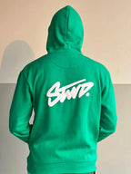 Green hoodie