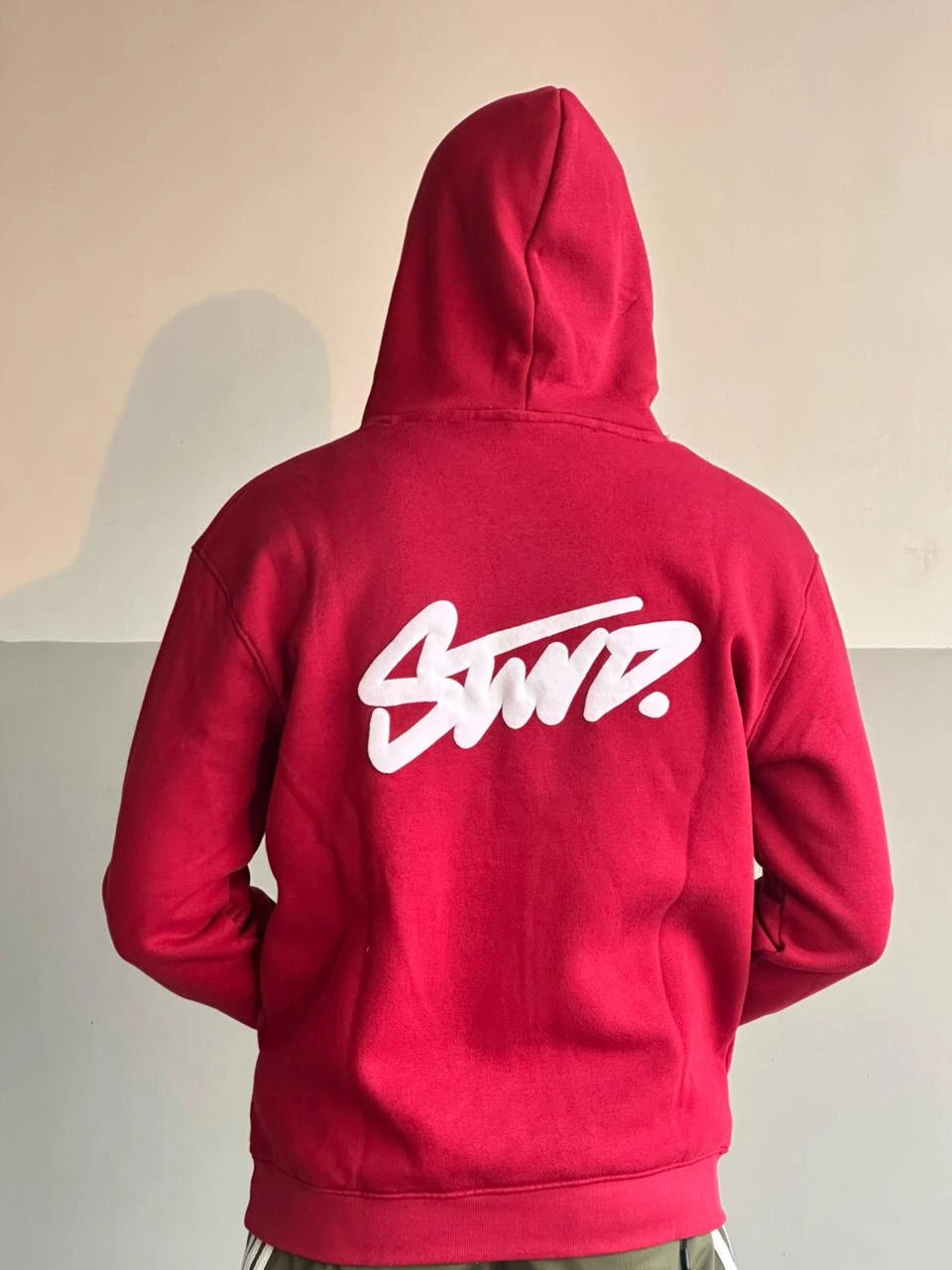 Red STWD hoodie