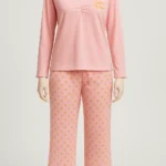 Pink Starry Nightwear Set - 100% Cotton