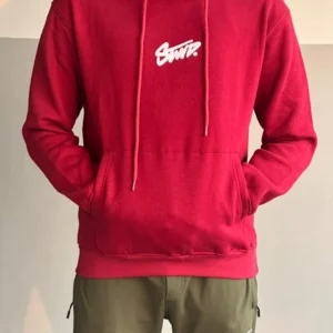 Men’s premium fleece hoodie with puff printed logo