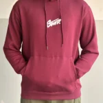 Men’s premium fleece hoodie with puff printed logo STWD