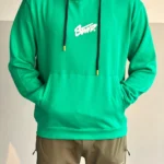 Men’s premium fleece hoodie with puff printed logo