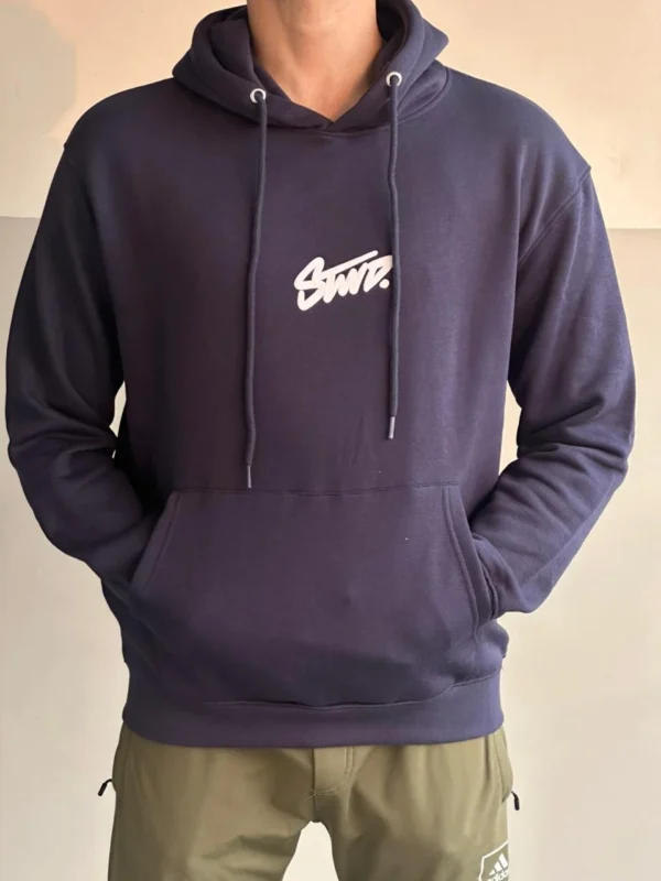 Men’s premium fleece hoodie with puff printed logo STWD