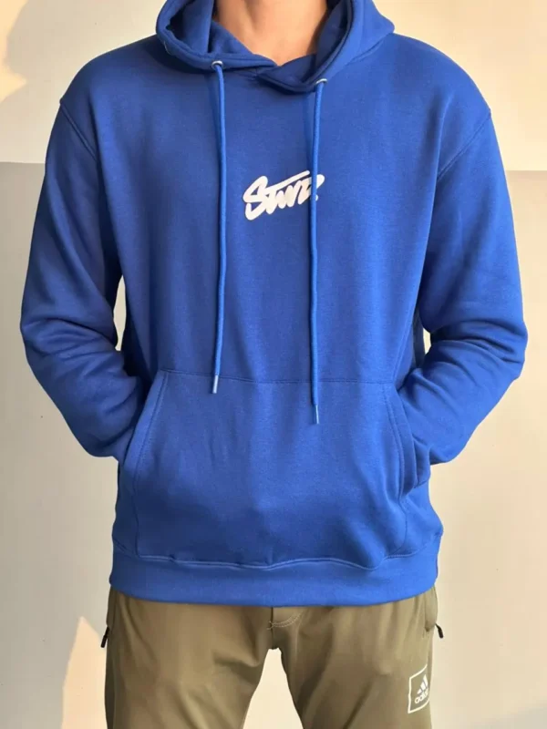 Men’s premium fleece hoodie with puff printed logo