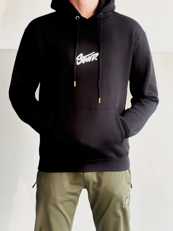 Men’s premium fleece hoodie with puff printed logo STWD